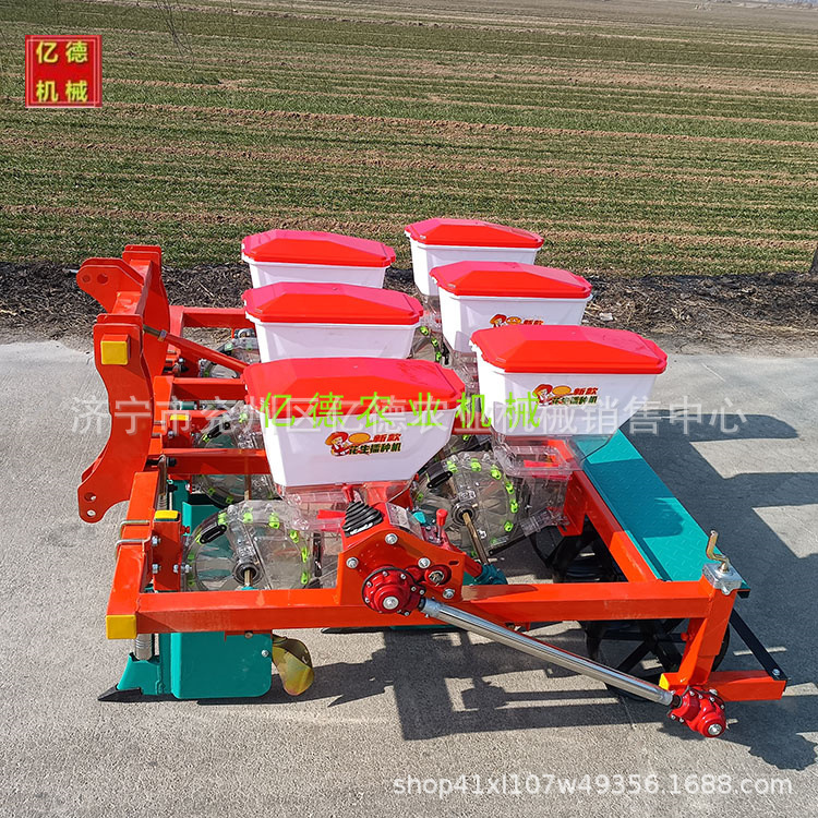 花生免耕精播机四轮车配套使用花生精播机安徽热销行距株距可调