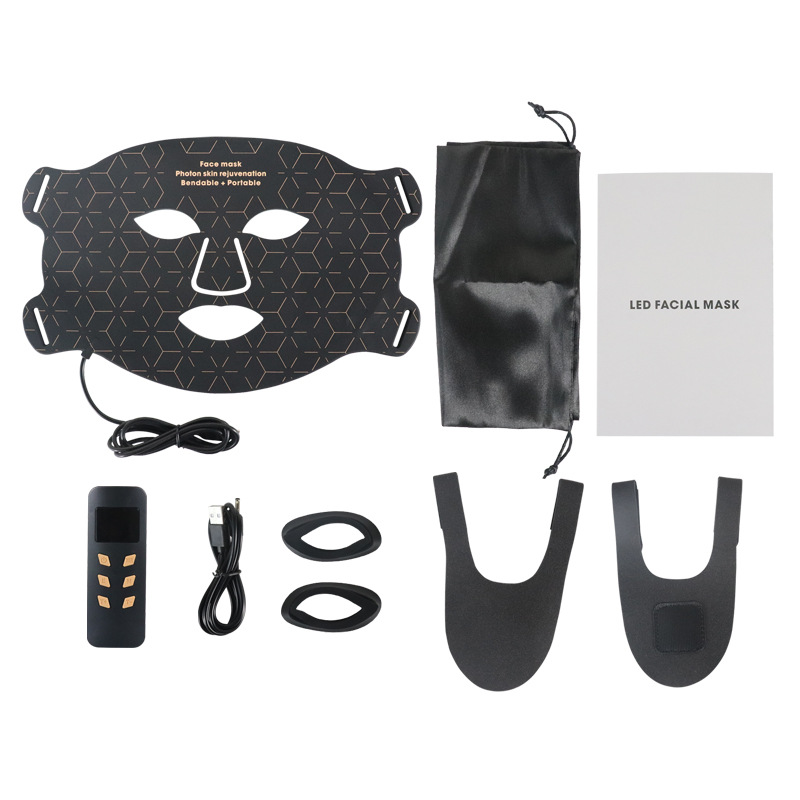 Four-ear classic black mask