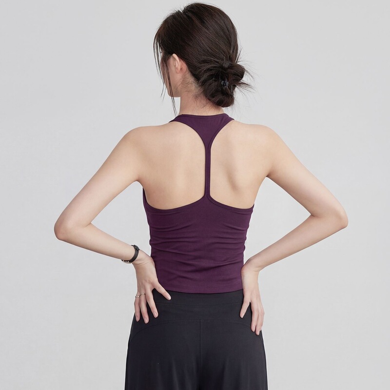 Yoga Vest for Women with Chest Pads, Sports Vest for Women, Racerback Outerwear Bra, Pilates Sports Fitness Underwear Source