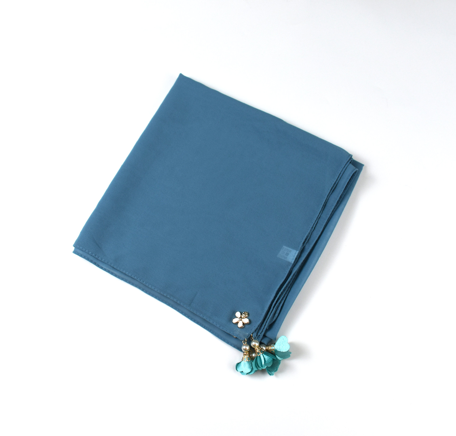 MH030 Pearl Chiffon Square Hijab Scarf from Mariam's Collection2