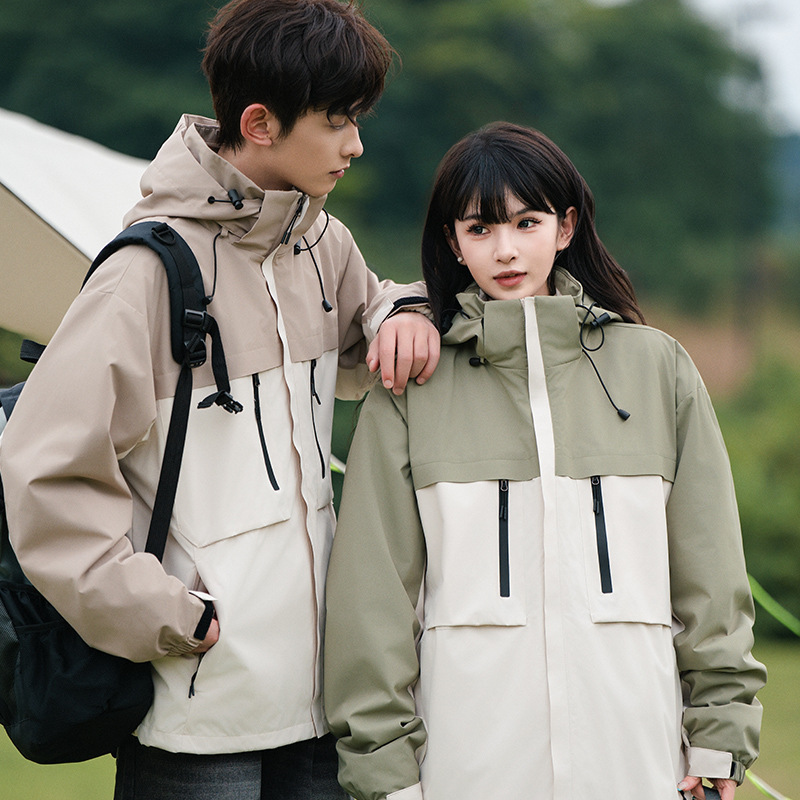 Cross-Border Three-In-One Detachable Two-Piece Windproof, Waterproof and Warm Mountaineering Jacket, High-Quality Couple Jacket Cross-Border Three-In-One Detachable Two-Piece Windproof, Waterproof and Warm Mountaineering Jacket, High-Quality Couple Jacket