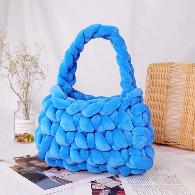 cristal didiy núcleo de lana tejida a mano lana islandesa gruesa manta tejida a mano asiento de lana de seda cálida lana de lana