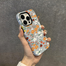 亚马逊热销iphone15花朵磁吸手机壳14promax硬壳菲林16苹果17潮流