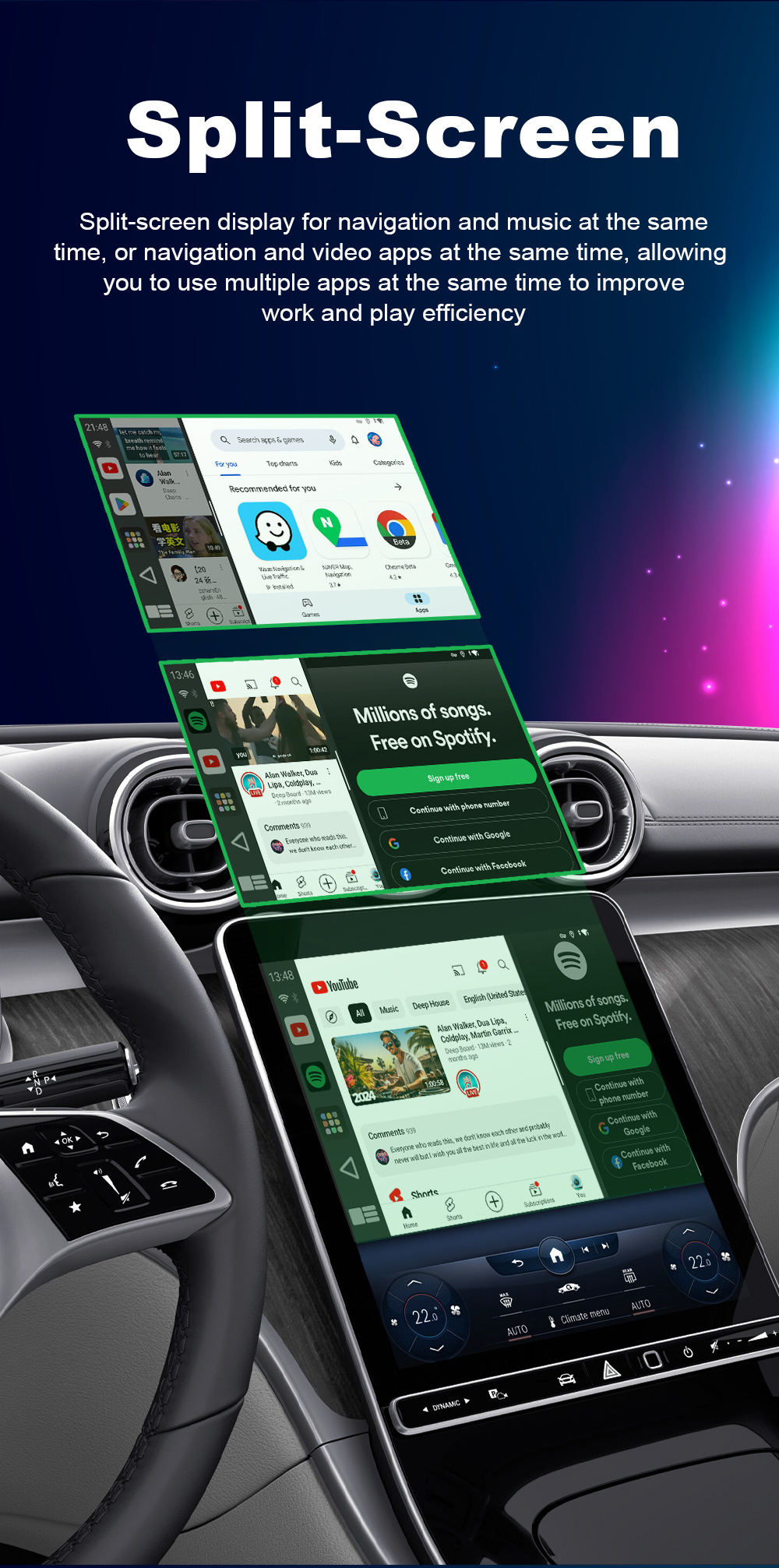 Carplay Adapter Box Converts Wired to Wireless with HDMI Output, Dual Wifi, Android Car-Machine Connectivity, and Screen Mirroring