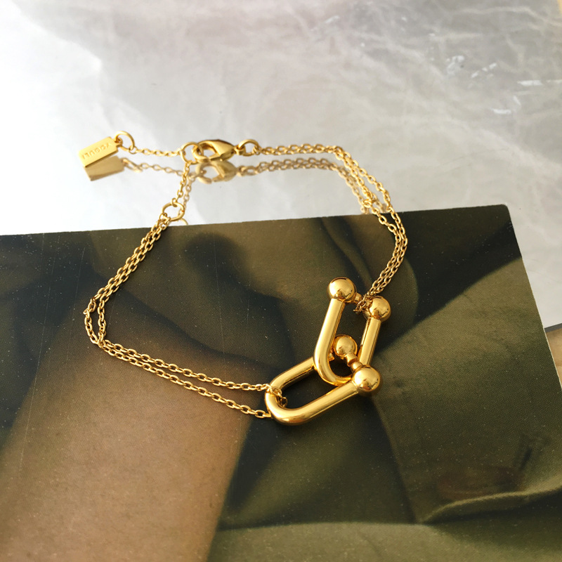 Fashion Geometric Copper Bracelets Plating Copper Bracelets