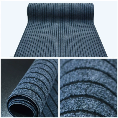 Avtomobil döşəmə paspasları: floor mat - black-gray-pvc-seven-stripes-09-meters-wide-take-a-few-pieces-and-send-a-few-meters