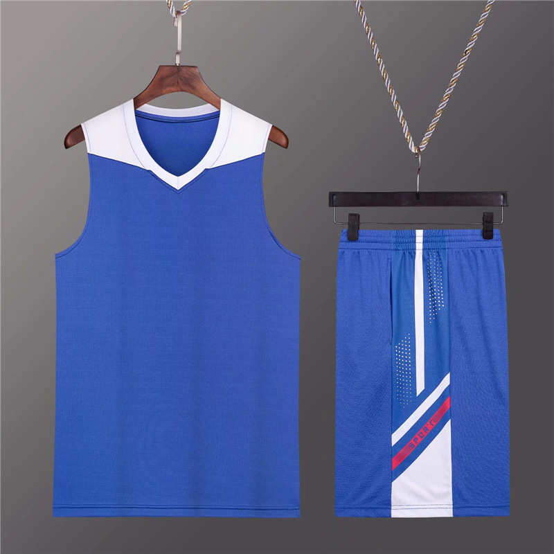Jersey basketball uniform set men's and women's children's basketball training uniform student competition vest team uniform summer new class uniform