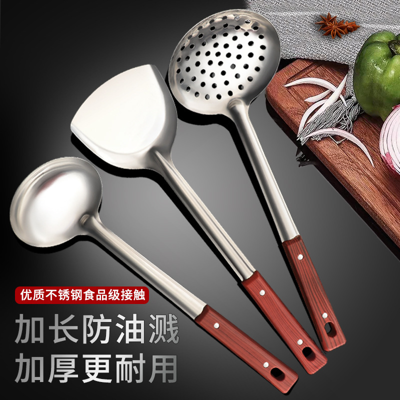 acero inoxidable set de pala de cocina para cocinas caseras, cucharas de grado de alimentos
