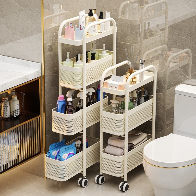 Gap Cart Drawer Narrow Cabinet Bathroom Refrigerator Sofa Toilet Integrated Storage Bathroom Gap Storage Rack