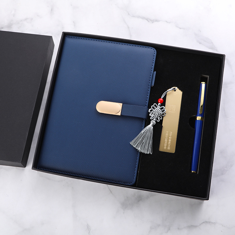 #3 traje de marcador de cuaderno azul