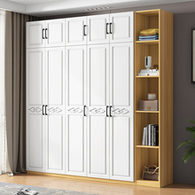 欧式衣柜家用卧室现代简约出租房用实木质柜子经济型简易储物衣橱