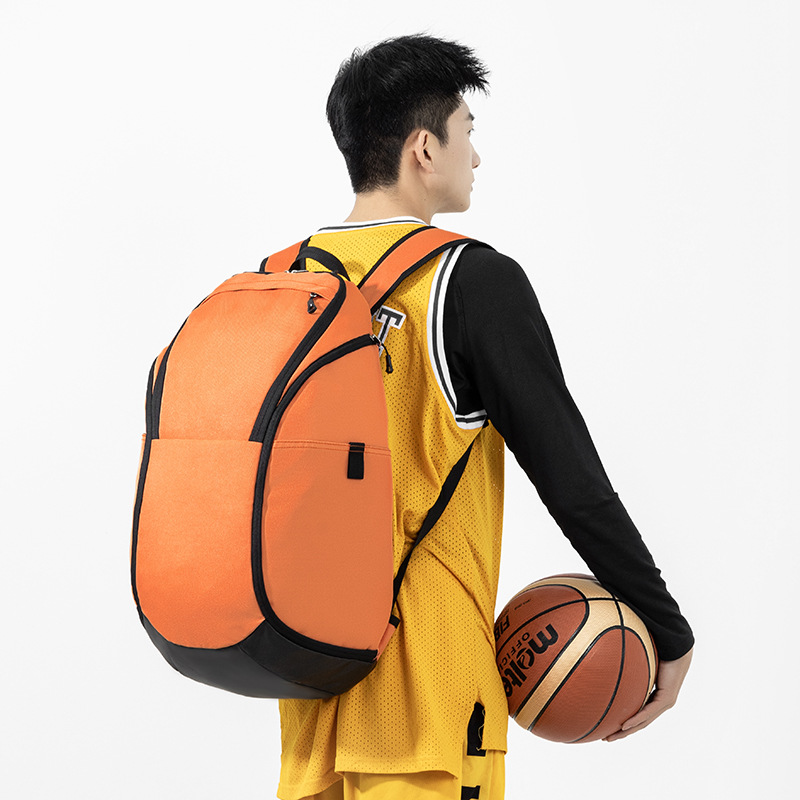 Nueva mochila simple de gran capacidad a prueba de rociamientos, mochila deportiva de ocio, mochila de entrenamiento de baloncesto multifuncional
