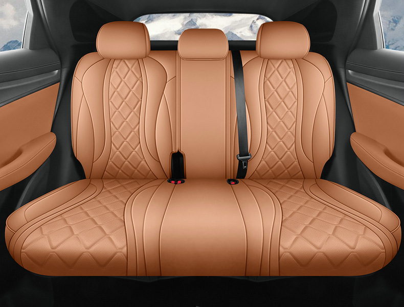 New Model Special Car Hiace 07Ev Nappa Leather Four-Season Left-Hand Drive Overseas Right-Hand Drive Seat Cover Cross-Border Full-Cover Car Seat Cushion