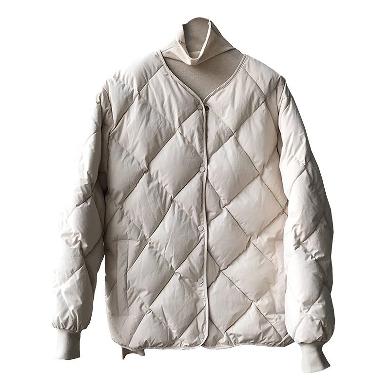 【特別価格 返品交換不可】菱格模様ショート丈野球風コットンジャケット レディース 冬用コットンジャケット 防寒コットンジャケット レディース 5667