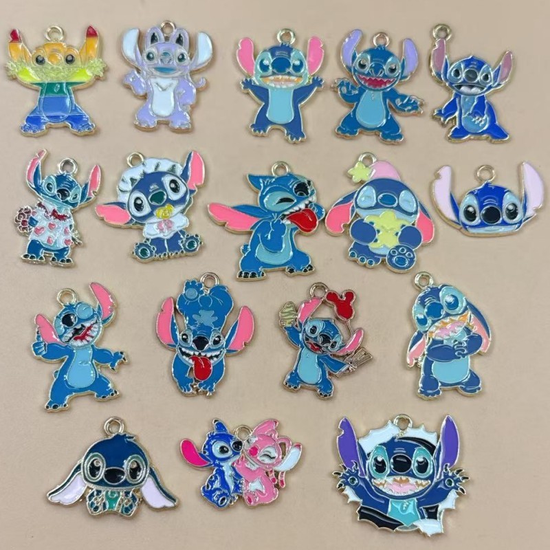 Cartoon Animation Cute Sticky Alloy Oil Dropping DIY Jewelry Accessories Necklace Earrings Bracelet Keychain Pendant