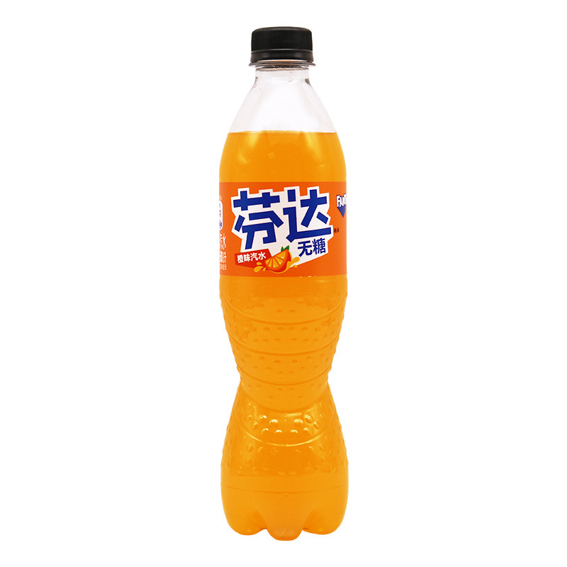上海メーカーは炭酸飲料無糖卸売りフェンダ零カードオレンジ味ソーダ500ml * 12本の箱を提供している|undefined
