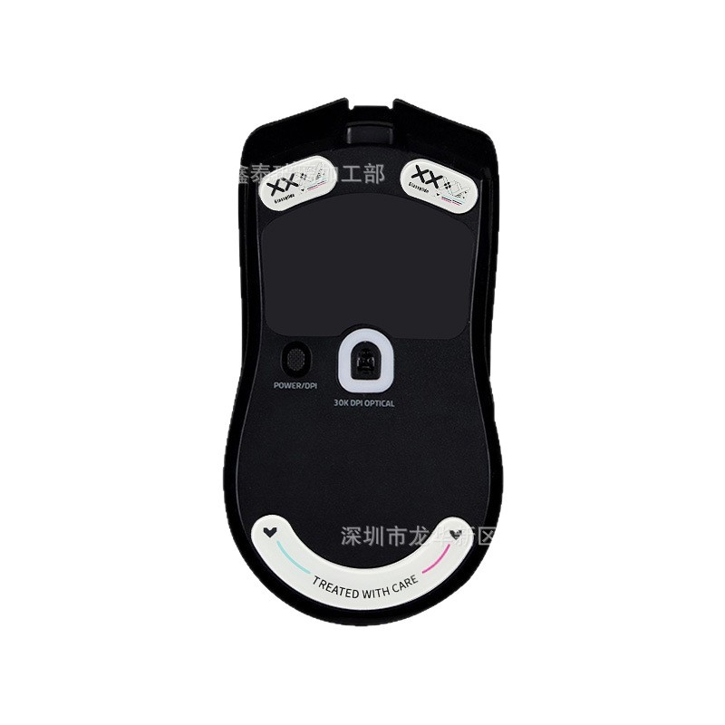 Viper venenoso V2V3 estampado vidrio blanco almohadilla para el pie del ratón Purgatory Viper V3pro Geng Ghost vidrio templado pegatina para el pie del ratón