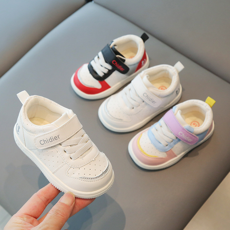 2023 primavera y otoño nueva zapatilla de deporte para niños zapatillas de deporte de celebridades de Internet estilo coreano niños y niñas zapatos de bebé Zapatos de una sola capa zapatos de niño