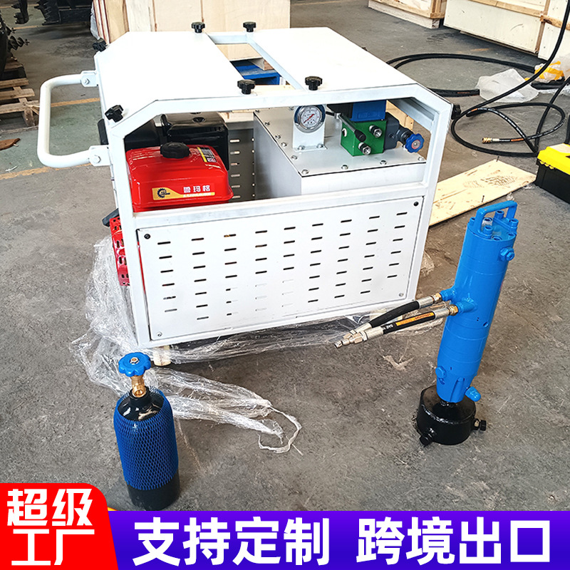 máquina de pilotes hidráulicas máquina portátil de plantación de pilotes control de inundaciones de emergencia refuerzo del canal neumático de mano control de inundaciones máquina de pilotes