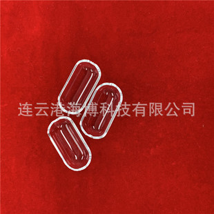 High Temperature Resistant and Customizable Transparent High Purity Quartz Boat for Solar Energy Use Transparent Quartz Glass Boat