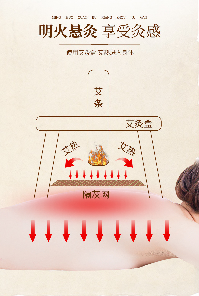 Bamboo Moxibustion Box 6 Hole Warming Moxa Device for Home Use key features