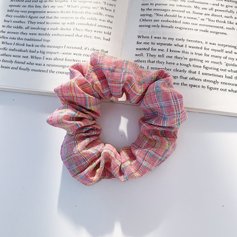 Arco de mariposa encaje intestino anillo de cabello de niña estilo pastoral de alto nivel flor de cabello cuerda de cabello bufandas cuadradas cuerda