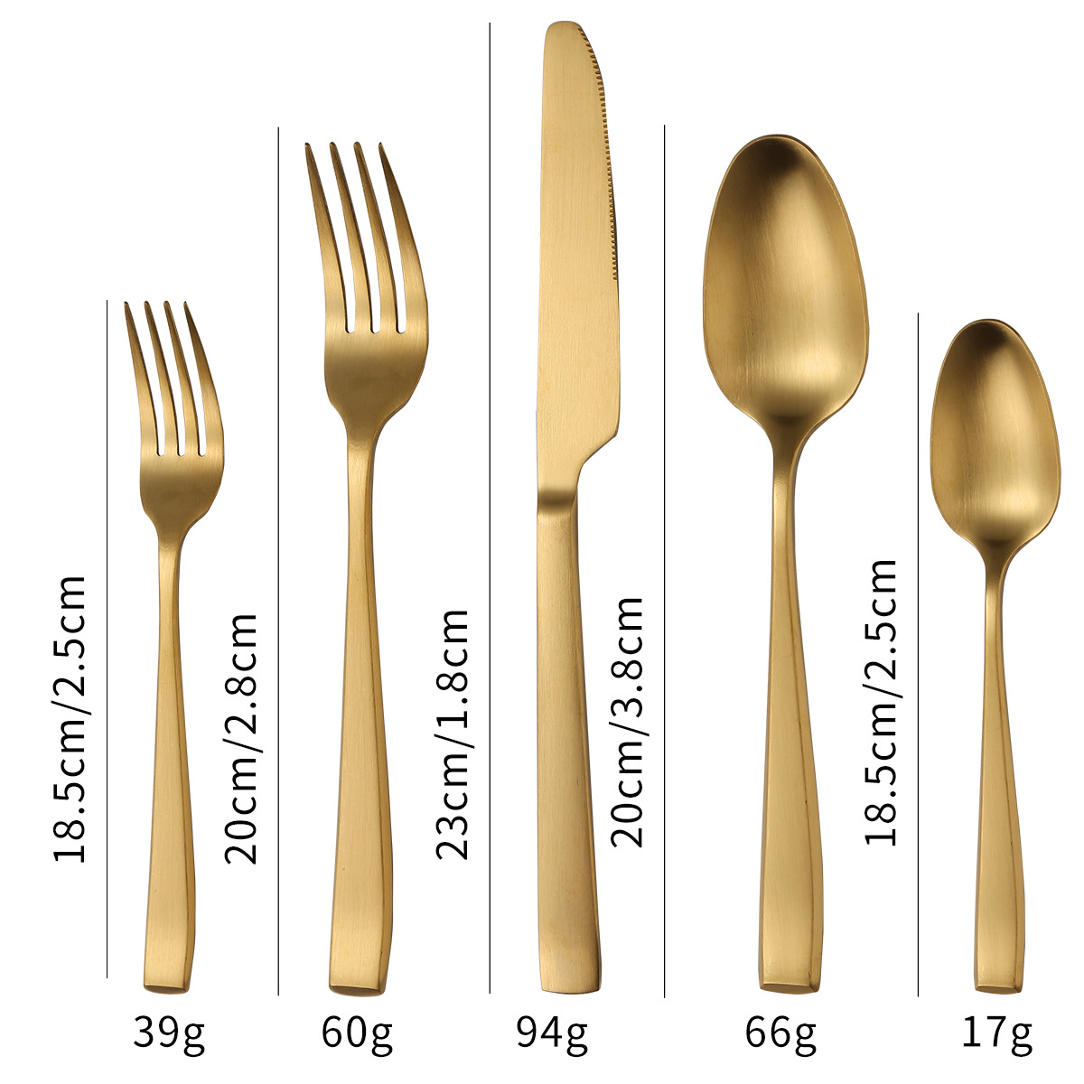 골드 5 피스 세트