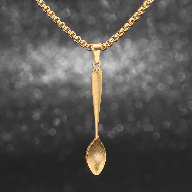 Wholesale Jewelry Retro Scissors Spoon Kitchen Knife 304 Stainless Steel Plating display picture 18