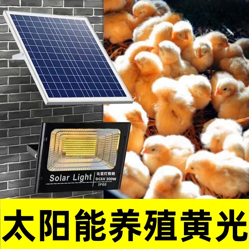 Farm Solar Lamp Chicken Farming Special Led Super Bright Farm Warm Light Light Lighting Egg Chicken Energy-Saving Lamp