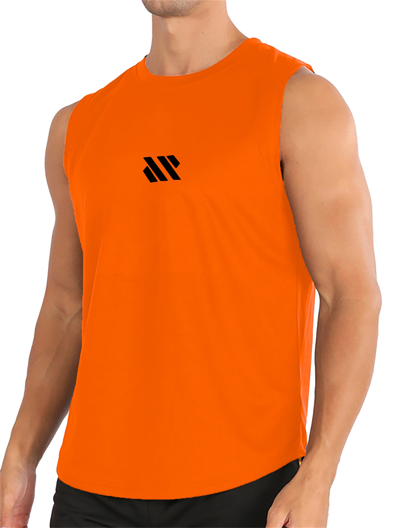 Chalecos de baloncesto masculinos transfronterizos ropa de fitness hombres ropa de fitness relajada sudadera de hombro suelto sudadera de secado rápido sudadera de fitness sin mangas entrenamiento deportivo