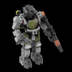 161PCS国産MOC-94380小型快速反応機甲模型は人を乗せて積み木を積むことができます。
