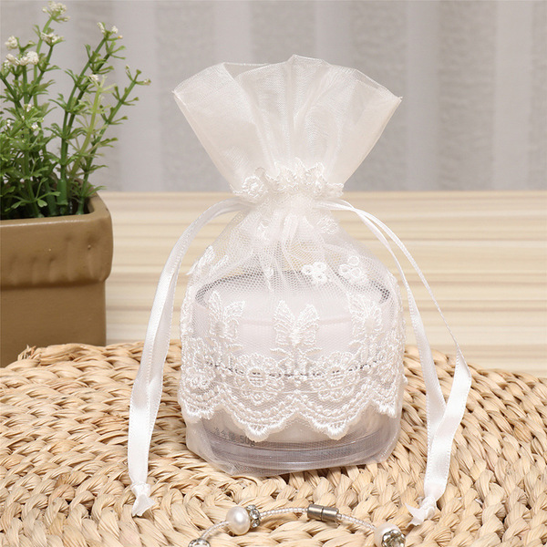white jewelry storage bag