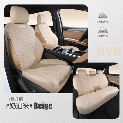 BYD Song LDMI Special Seat Modelə uyğun (Original) oturacaq örtükləri - five-seater-standard-version-cream-rice-byd-song-l