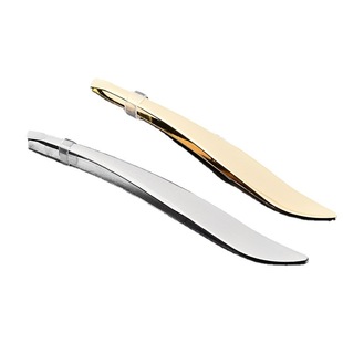 Factory Direct Sales Eyebrow Clip Stainless Steel Banana Eyebrow Clip Beauty Eyebrow Clip Eyebrow Trimming Clip Gold-Plated Beauty Tweezers