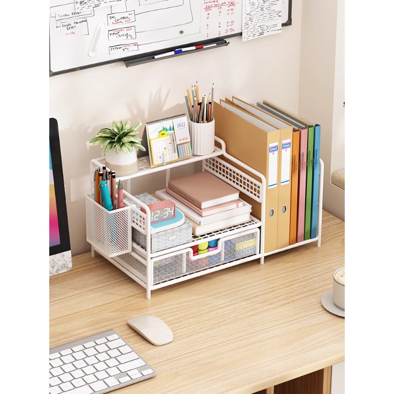 (2개) A4 파일 바구니 데스크탑 수직 책장 책상 데이터 파일 스토리지 랙 사무용품 스토리지 랙