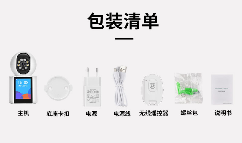 Smart camera two-way video call, alarm system