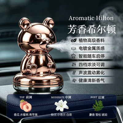Car Perfume Aromatherapy, car ornaments summer new - hx001-little-bear-smart-aromatherapy-gold-hilton-fragrance