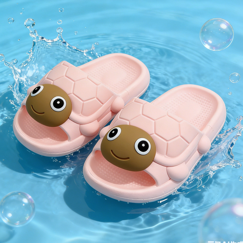 Turtle Children's Slippers for Boys and Girls 2026 New Summer Non-Slip Outdoor Cute Squishy Feel Girls' Sandals
