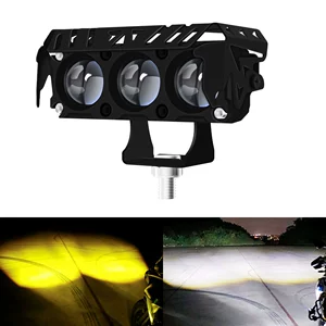 Motosiklet Spot İşıq LED Avtomobil İşığı Sarı Ağ Yaxın Uzaq Xarici Elektrik Fənər
