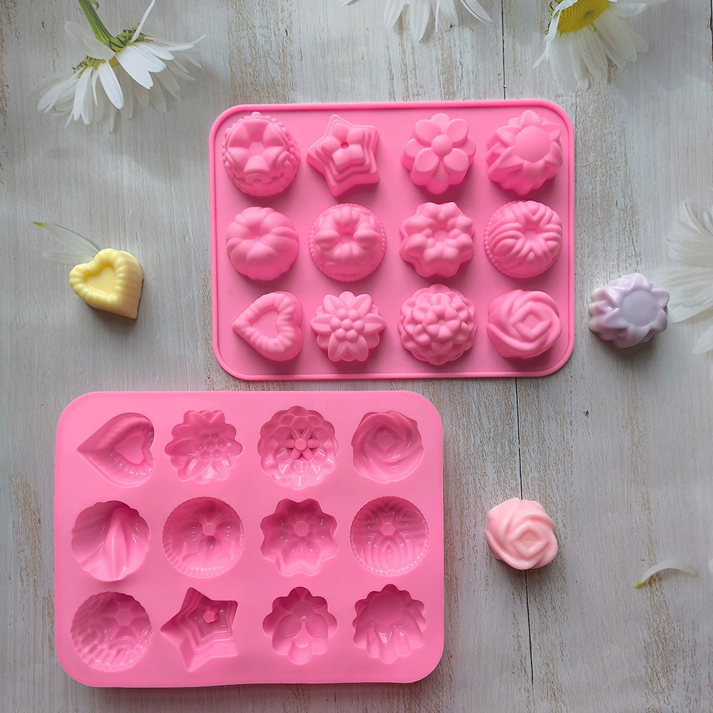 12 Цветов 419 Шоколад silicone силиконовая форма для выпечки для торта модель модел handmade блогер капли