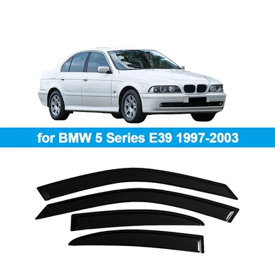Suitable for Bmw 5 Series E39 Sedan 1997-2003 Short-Wheelbase Rain Shield Deflector Rain Eyebrow (Rain shield) - for-bmw-5-series-e39-sedan-1997-20034pcs