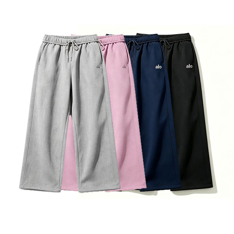 aIo new casual loose-fit wide-leg pants for spring and autumn, dopamine solid color sweatpants with drawstring, versatile long pants aIo new casual loose-fit wide-leg pants for spring and autumn, dopamine solid color sweatpants with drawstring, versatile long pants