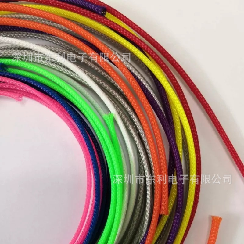 PET阻燃伸缩网管套管电脑机箱电线避震蛇皮管尼龙编织网管10.0mm