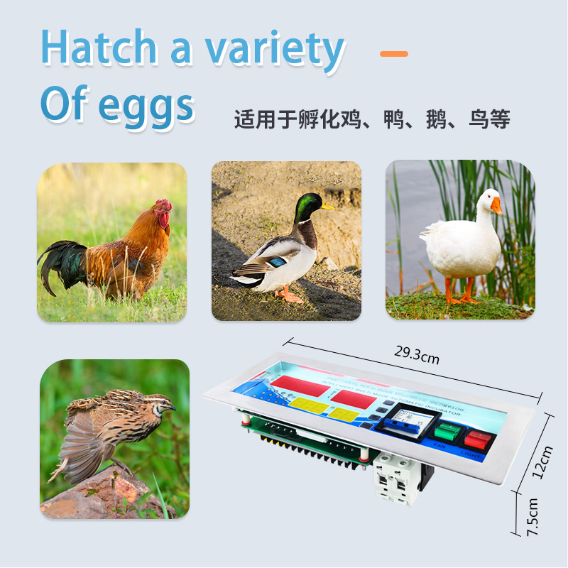 Gran incubadora XM-18E controlador rutina pollo pato codorniz incubadora termostato de temperatura y humedad suministro transfronterizo