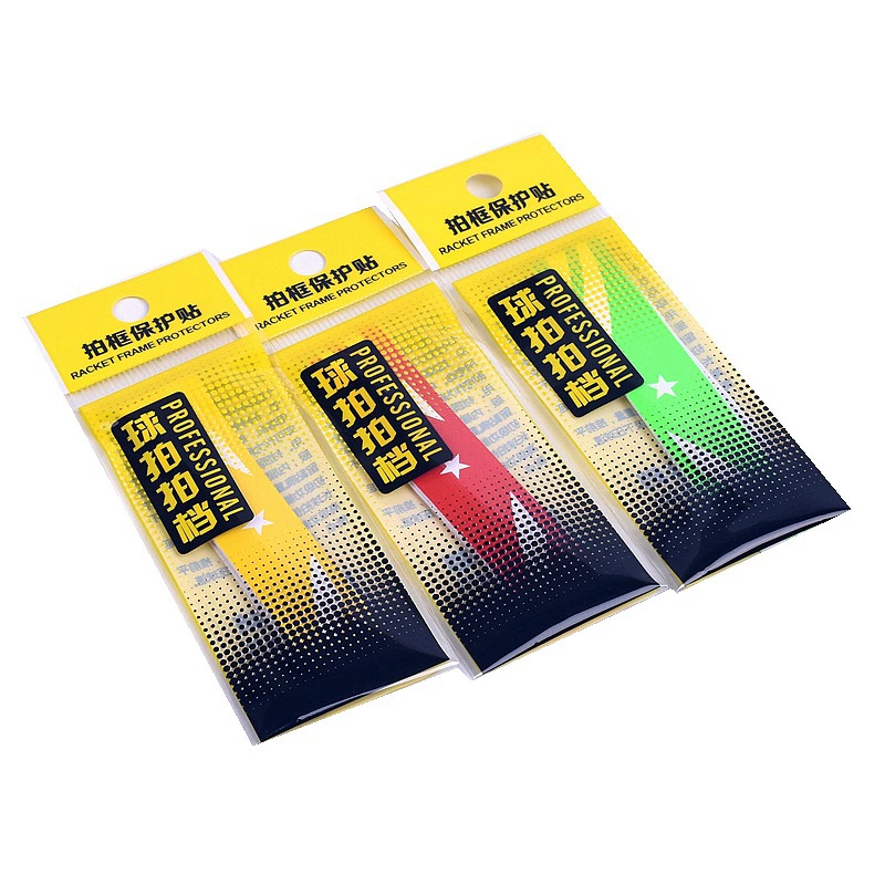 Оптовая продажа наклейки на голову ракетки для бадминтона рамка ракетки защитные наклейки защитная рамка ракетки линия перьев прочные защитные наклейки
