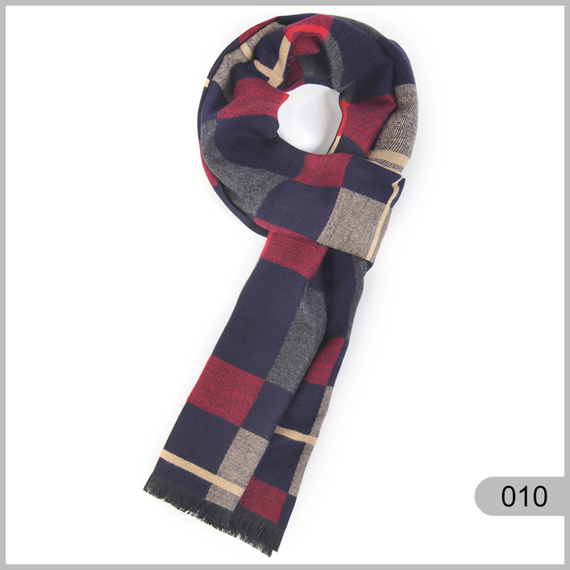 2021 Nuovo Uomo Cotone Caldo e Antivento Moda Minimalista Stile Versatile Casual Sciarpa Scialle_voghion.com