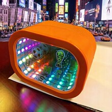 2026新款K18星空幻彩深渊千层镜装饰灯箱蓝牙音箱低音炮氛围彩灯