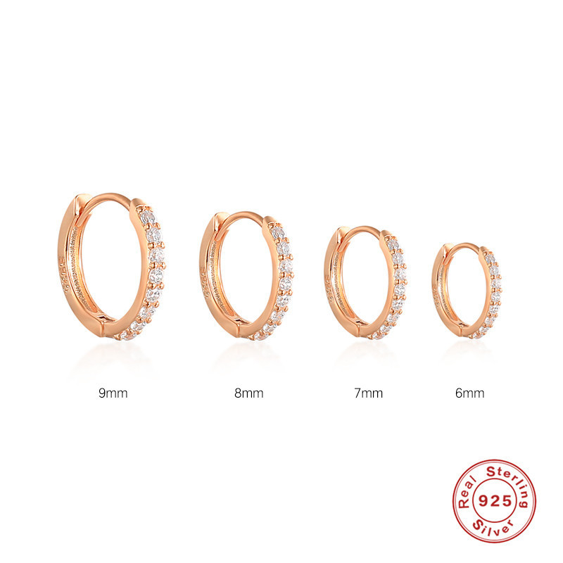 6g Weight Zircon Inlay Material Earrings Classification 1 Pair Quantity Shopping Occasion 925 Sterling Silver Material Geometric Pattern Women'S Gender Plating Design Fashion Style 1 Pair 925 Sterling Silver Zircon Geometric Earrings 8