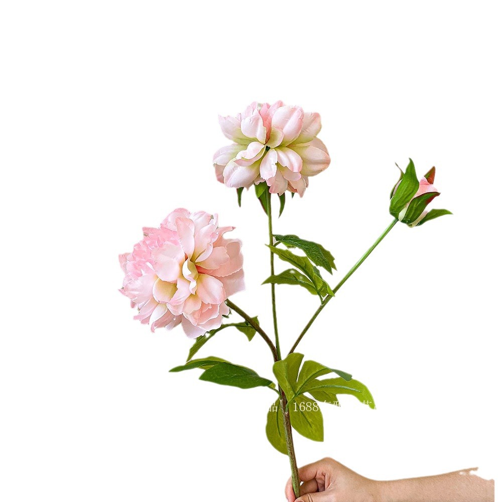 Flor artificial compleja avanzada flor artificial peonía Flor de seda sala de estar decoración del hogar flor fotografía de la boda floral flor artificial