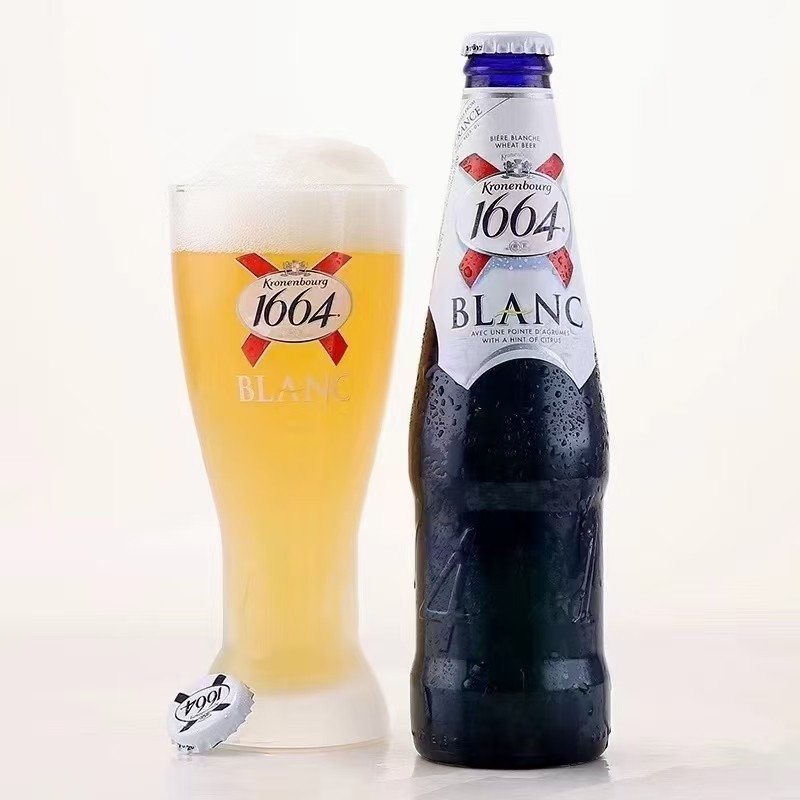 国产克伦堡凯旋 1664 白啤酒蓝瓶 330ml*24瓶整箱